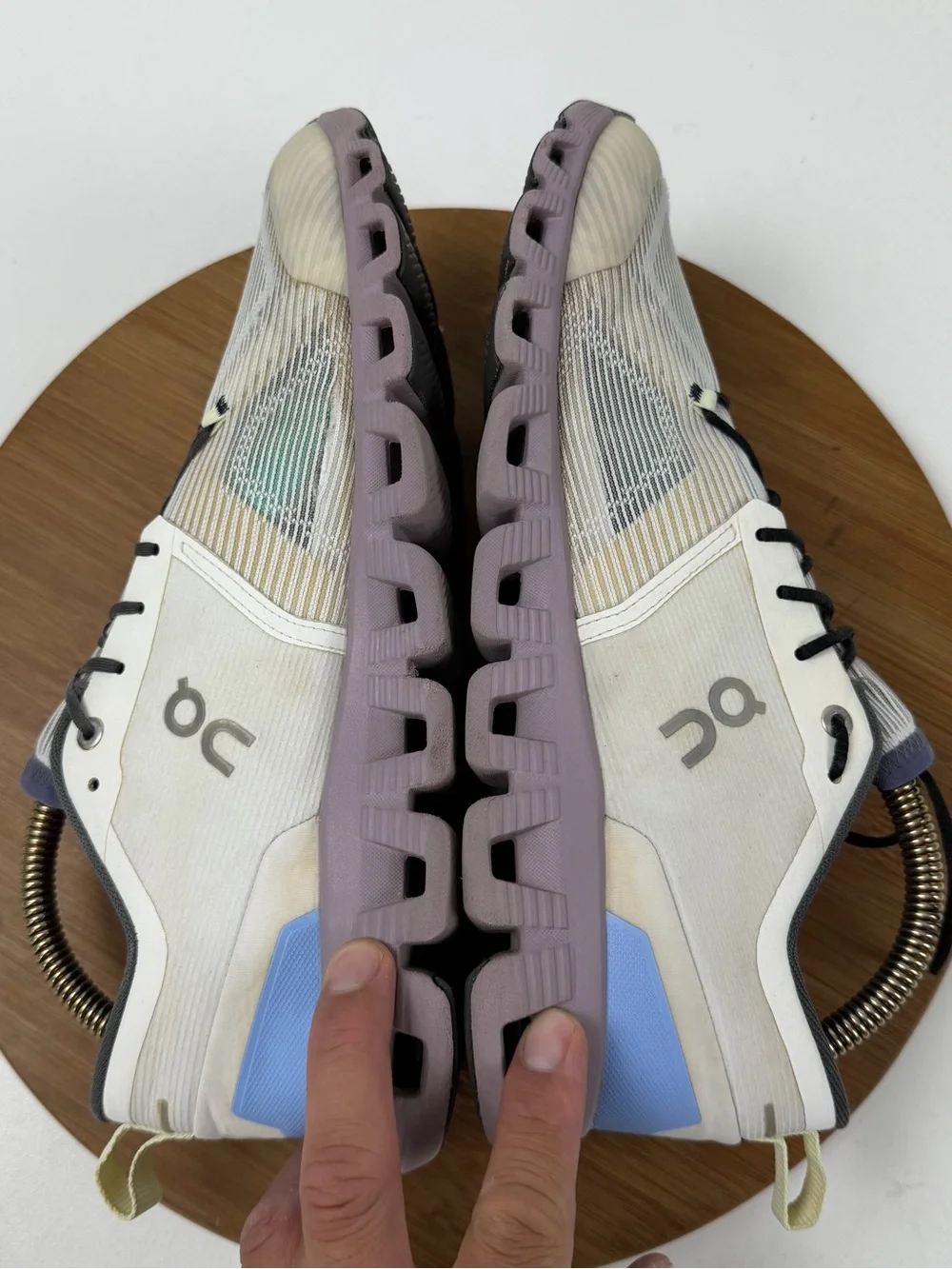 On Running Cloud X Men’s Undyed/White Heron Colorway Running Shoe